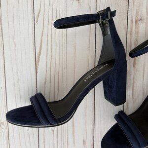 Kenneth Cole ‘Lex’ Heeled Sandal, Suede, Marine, sz 8